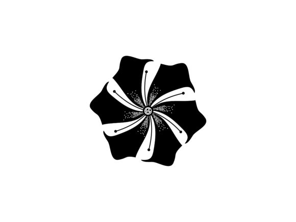 A Black Flower Logo for Beauty Branding & Content Graphics