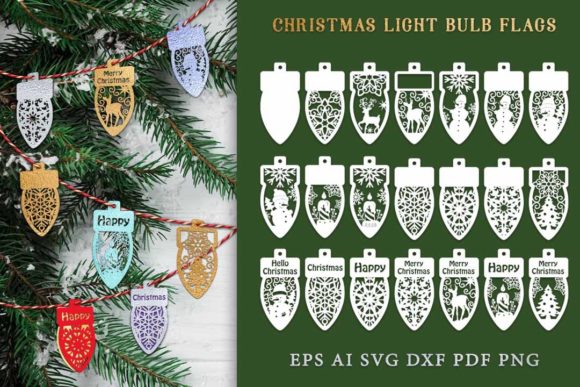 A Christmas Garland Graphic Bundle for Craft-Based Businesses