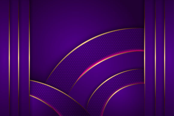 A Designer's Review: The Purple Gold Hexagon Background