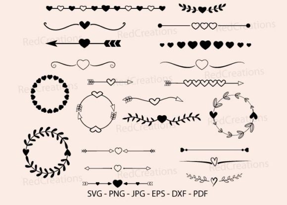 A Heart Border SVG for Elegant Crafts & Graphics