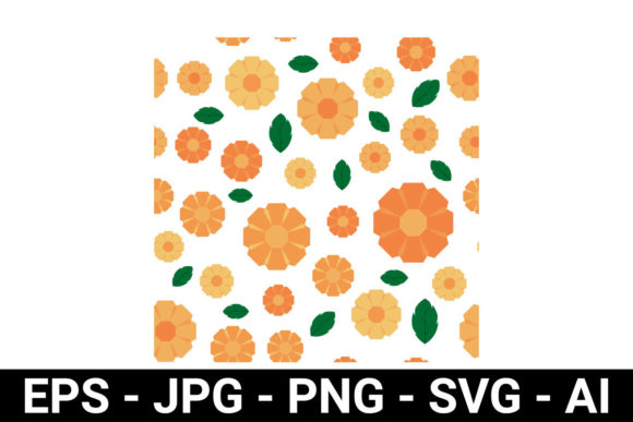 A Practical Review of the Colorful Orange Flower Petal Seamless Pattern