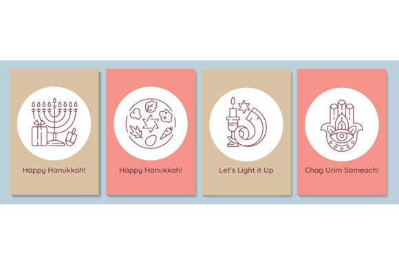 A Professional Review of Hanukkah Celebrating Postcards Graphics
