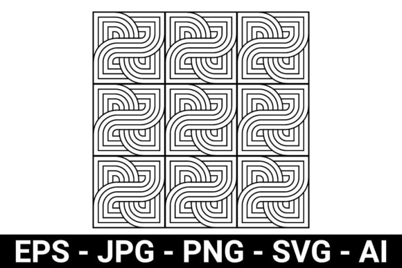A Tile Abstract Pattern for Professional Branding Graphics