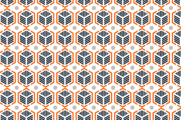 Blue Hexagon Pattern: A Graphics Asset for Crafting & Patterns