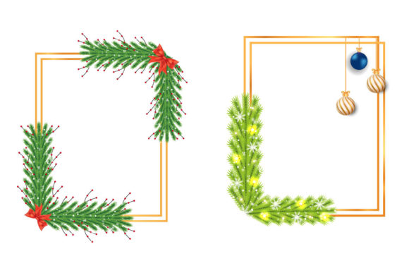 Christmas Frame Graphics for Branding & Templates