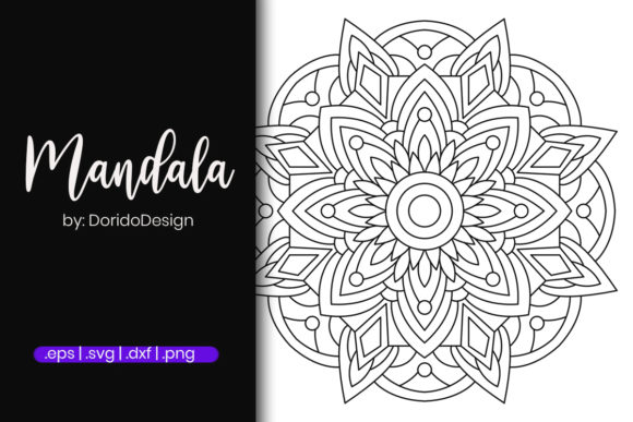 Mandala Graphics for Coloring Pages and Creative Content