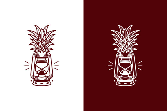 Pinneapple Lamp Logo: A Graphic Asset for Friendly Brands