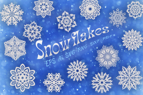 Snowflakes Set: A Graphics Asset for Crafts and Seasonal Selling