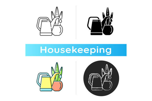 The Watering Plants Icon: A Versatile Graphic for Modern Brands